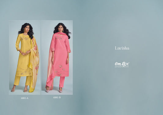 Lavisha Omtex Lawn Cotton Pant Style Suits Wholesale