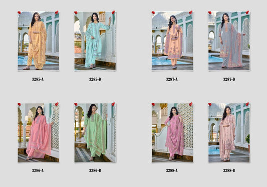 Lavishka Rivaa Cotton Jacquard Pant Style Suits