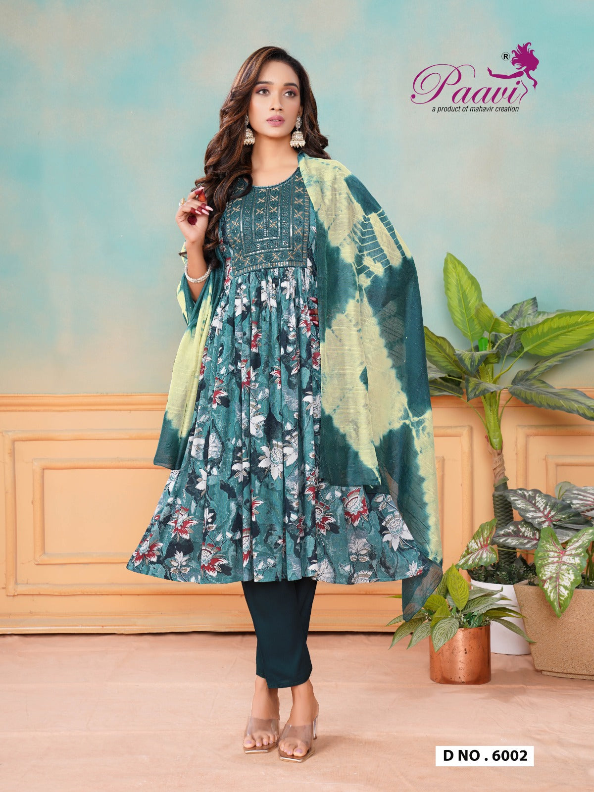 Lavya 2 Paavi Wrinkle Readymade Pant Style Suits Exporter Gujarat