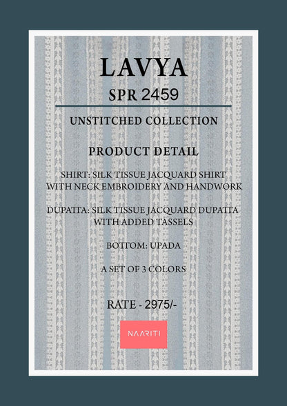 Lavya Naariti Tissue Silk Pant Style Suits Wholesale Price