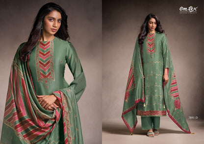 Lavya Omtex Silk Pant Style Suits Wholesaler Ahmedabad