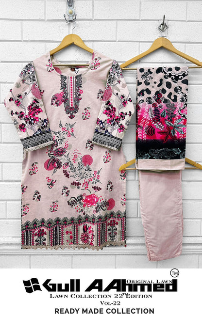 Lawn Collection Vol 22 Gul Ahmed Karachi Readymade Suits Wholesale Rate