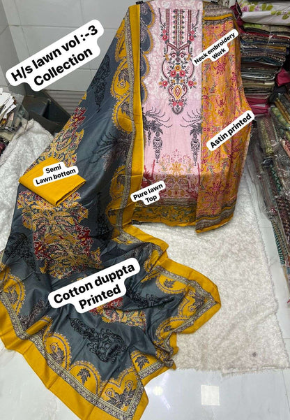 Lawn Collection Vol 3 Sapphire Karachi Salwar Suits Exporter Gujarat