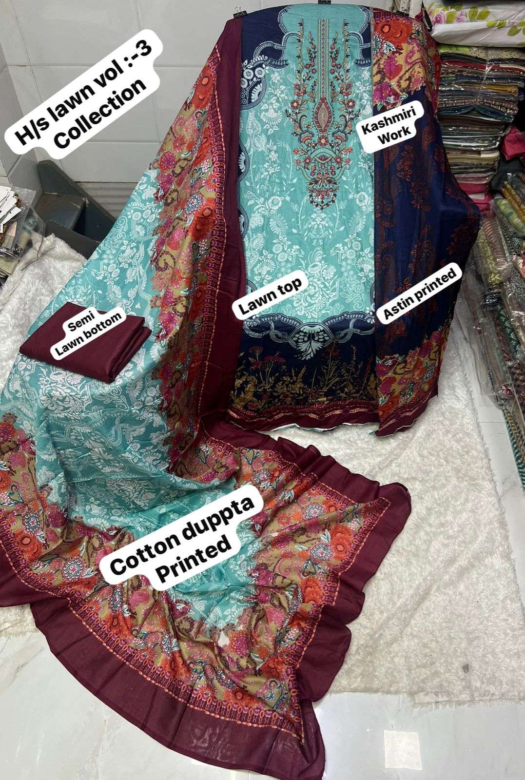 Lawn Collection Vol 3 Sapphire Karachi Salwar Suits Exporter Gujarat