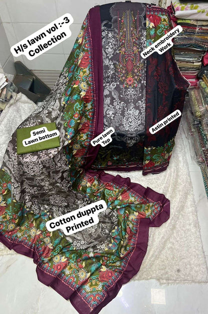 Lawn Collection Vol 3 Sapphire Karachi Salwar Suits Exporter Gujarat