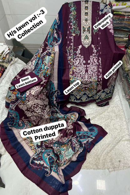 Lawn Collection Vol 3 Sapphire Karachi Salwar Suits Exporter Gujarat