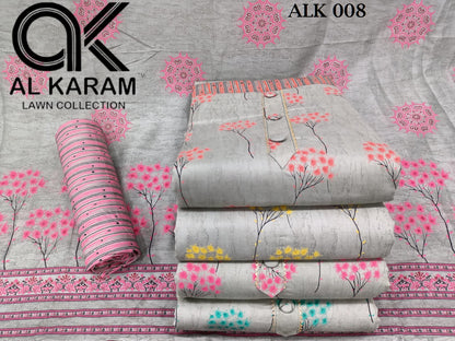 Lawn Design 020425 Al Karam Cotton Salwar Suits Exporter