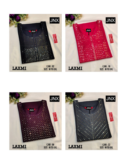 Laxmi 2012 Jnx Rayon 22Kg Straight Cut Kurtis Exporter