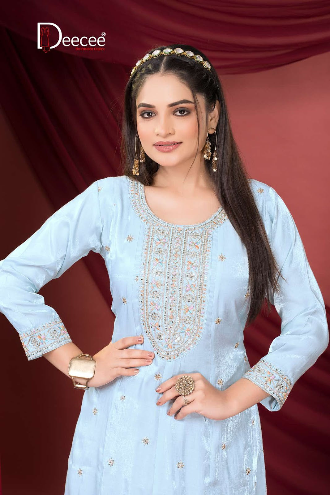 Laxmi Deecee Roman Silk Anarkali Kurtis Exporter