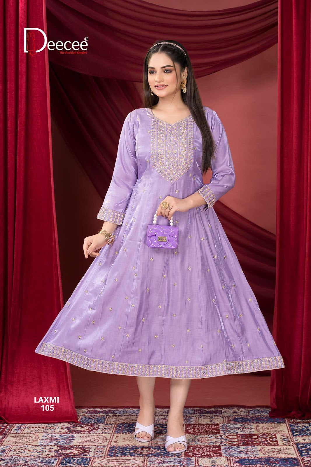 Laxmi Deecee Roman Silk Anarkali Kurtis Exporter