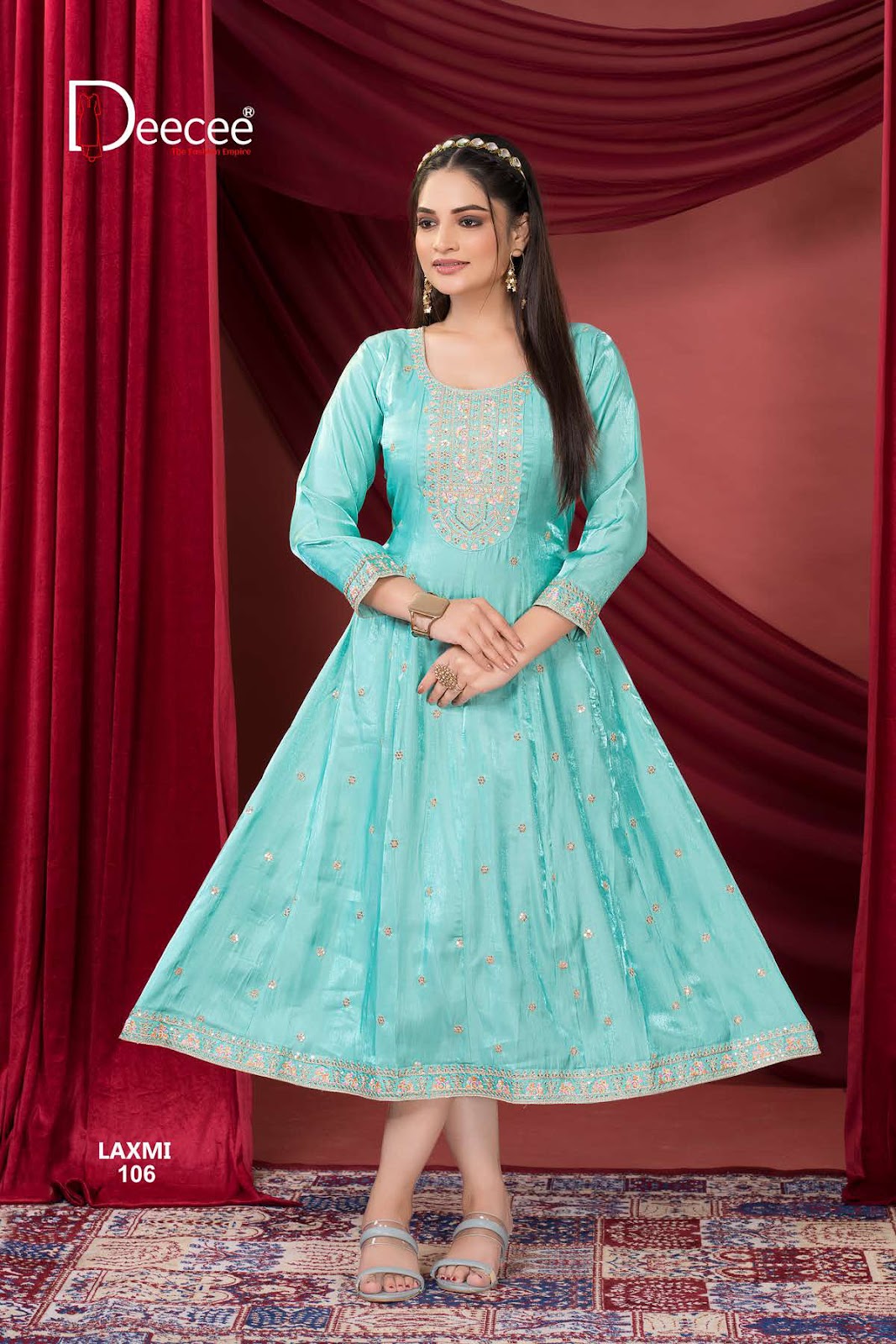 Laxmi Deecee Roman Silk Anarkali Kurtis Exporter