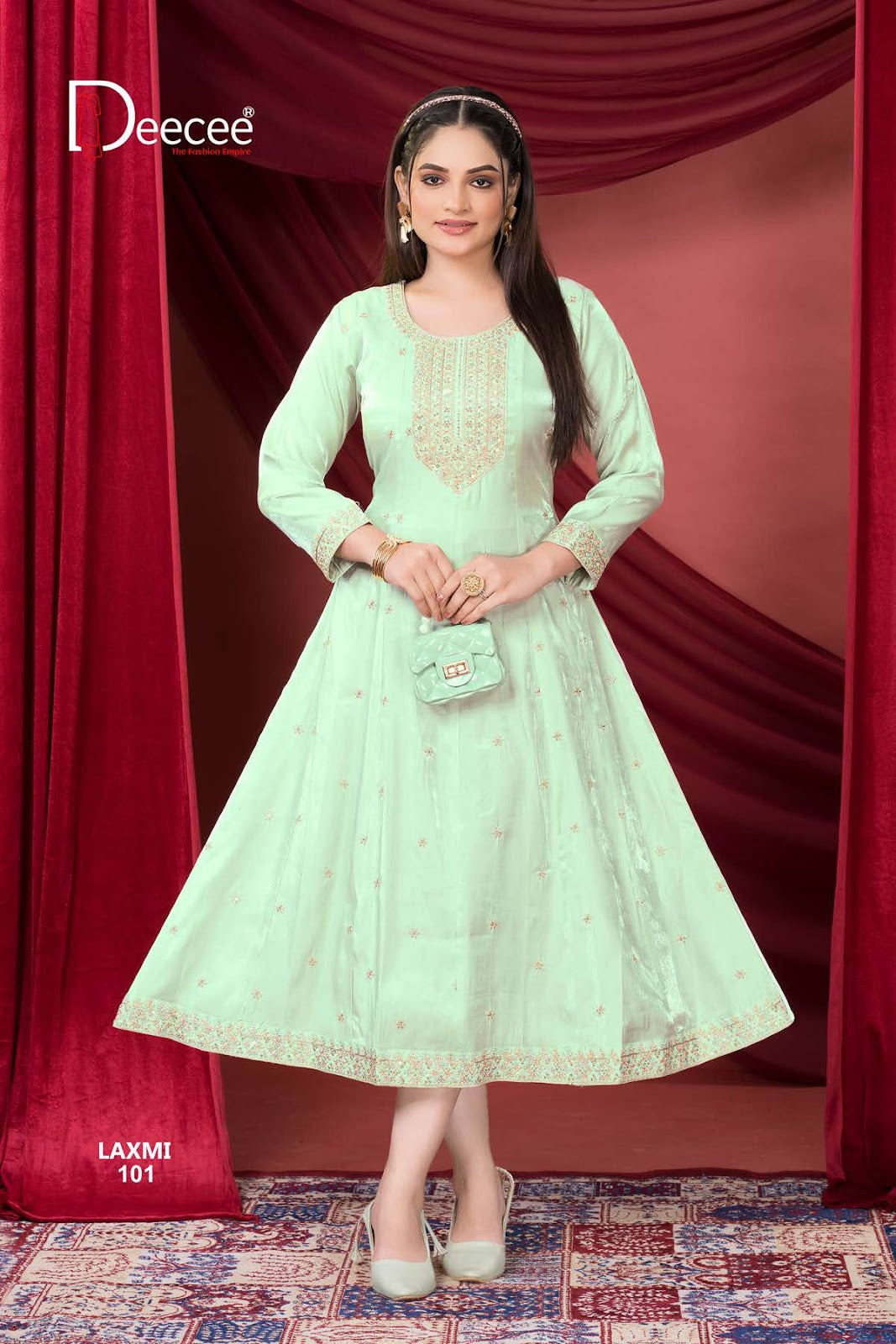 Laxmi Deecee Roman Silk Anarkali Kurtis Exporter
