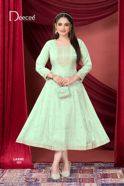 Laxmi Deecee Roman Silk Anarkali Kurtis Exporter