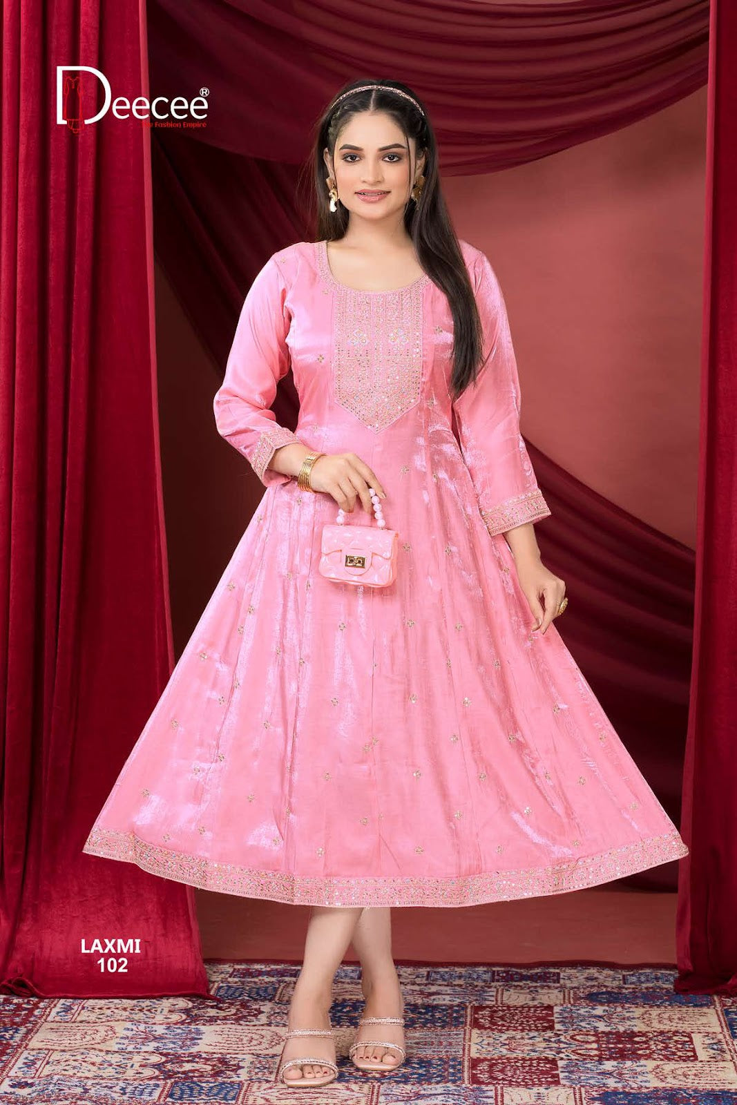 Laxmi Deecee Roman Silk Anarkali Kurtis Exporter