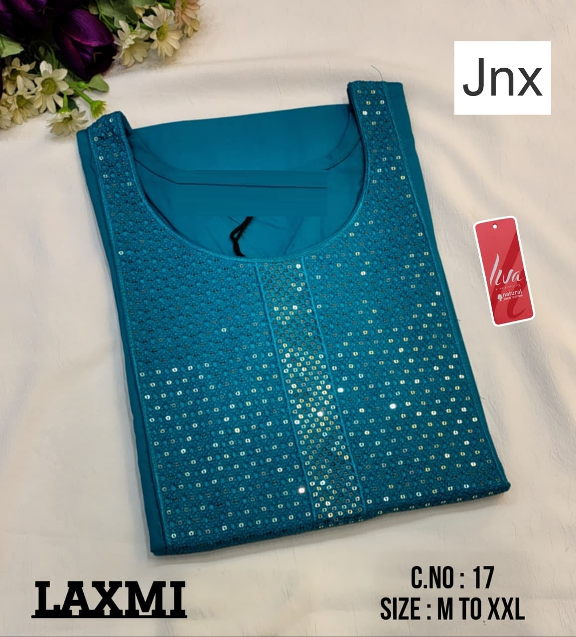 Laxmi Liva 241125 Jnx Rayon 22Kg Long Straight Kurti Wholesale Rate