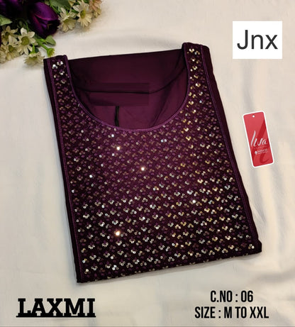 Laxmi Liva 241125 Jnx Rayon 22Kg Long Straight Kurti Wholesale Rate