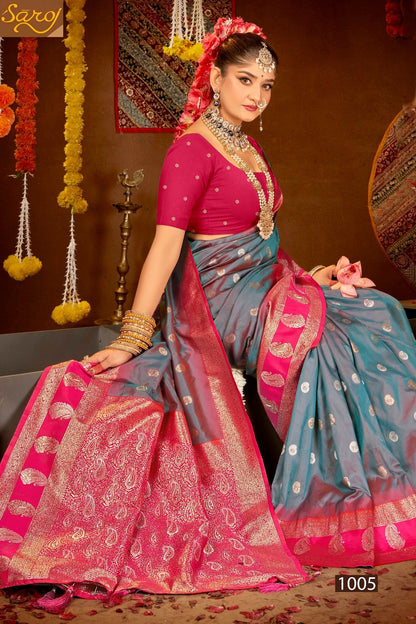 Laxmi Pujan Silk Vol 1 Saroj Sarees Wholesale Rate