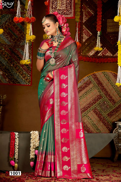 Laxmi Pujan Silk Vol 3 Saroj Sarees Supplier Ahmedabad