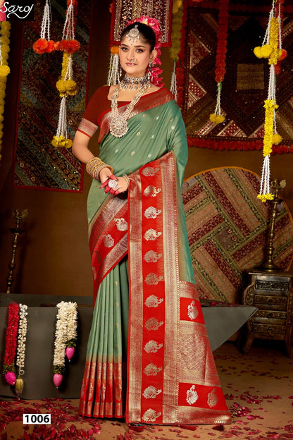 Laxmi Pujan Silk Vol 3 Saroj Sarees Supplier Ahmedabad