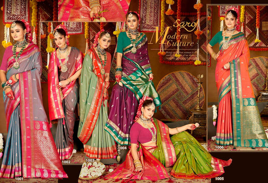 Laxmi Pujan Silk Vol 4 Saroj Sarees Exporter Ahmedabad