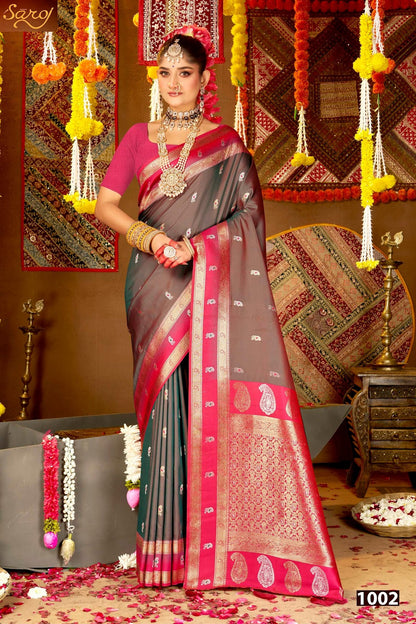 Laxmi Pujan Silk Vol 4 Saroj Sarees Exporter Ahmedabad