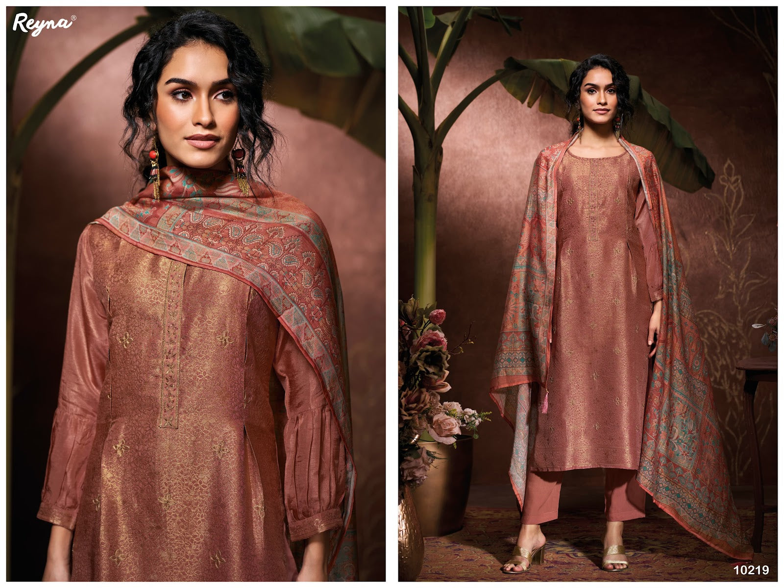 Laxmi Reyna Pure Bemberg Pant Style Suits Supplier
