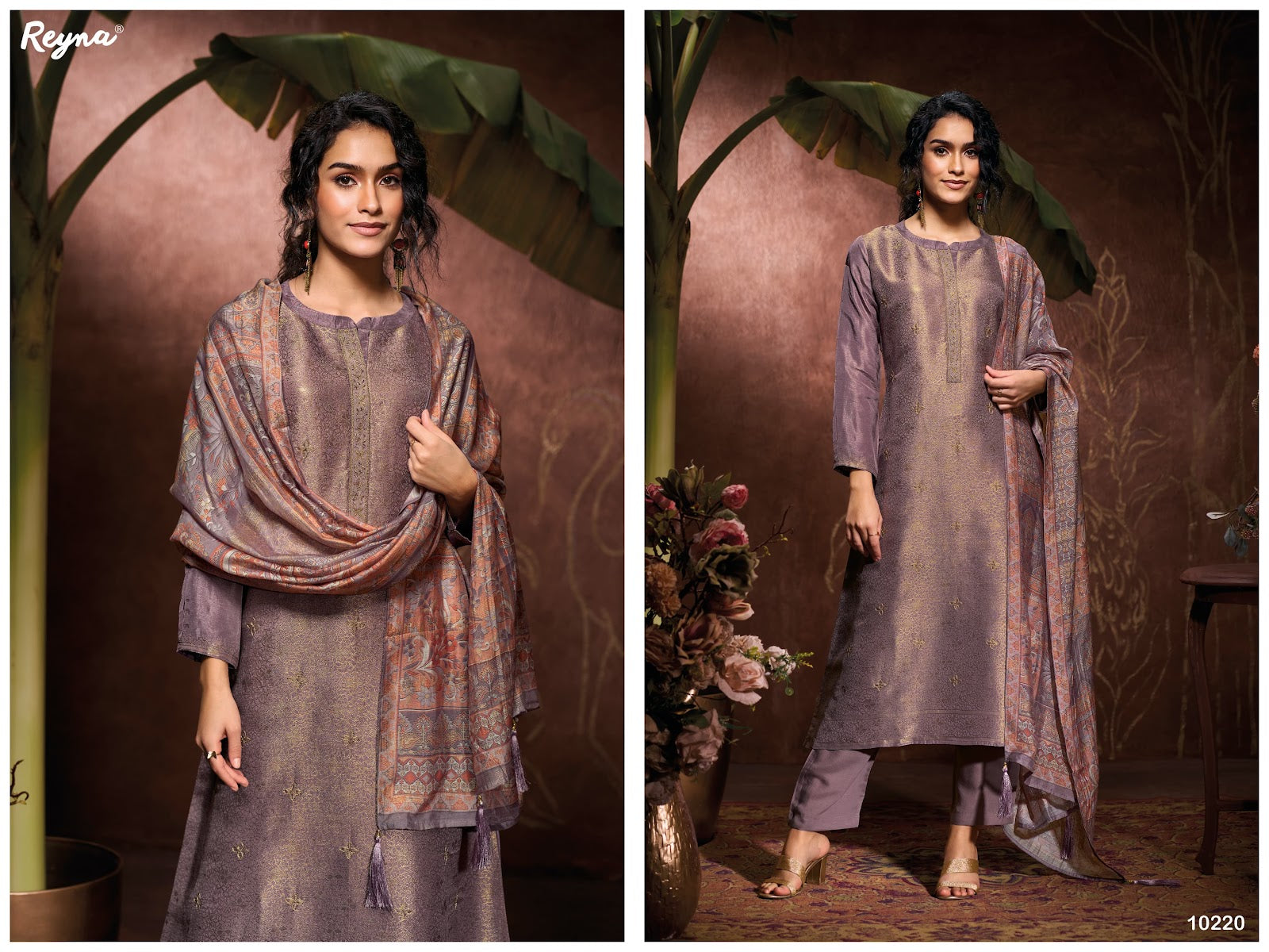 Laxmi Reyna Pure Bemberg Pant Style Suits Supplier