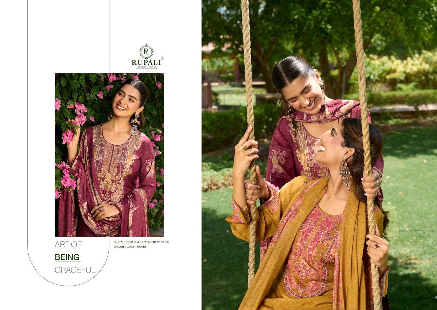 Laya Rupali Viscose Muslin Pant Style Suits Supplier Ahmedabad