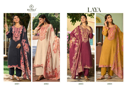 Laya Rupali Viscose Muslin Pant Style Suits Supplier Ahmedabad
