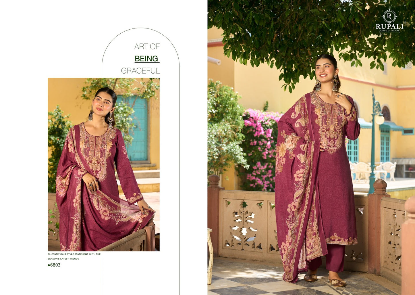 Laya Rupali Viscose Muslin Pant Style Suits Supplier Ahmedabad