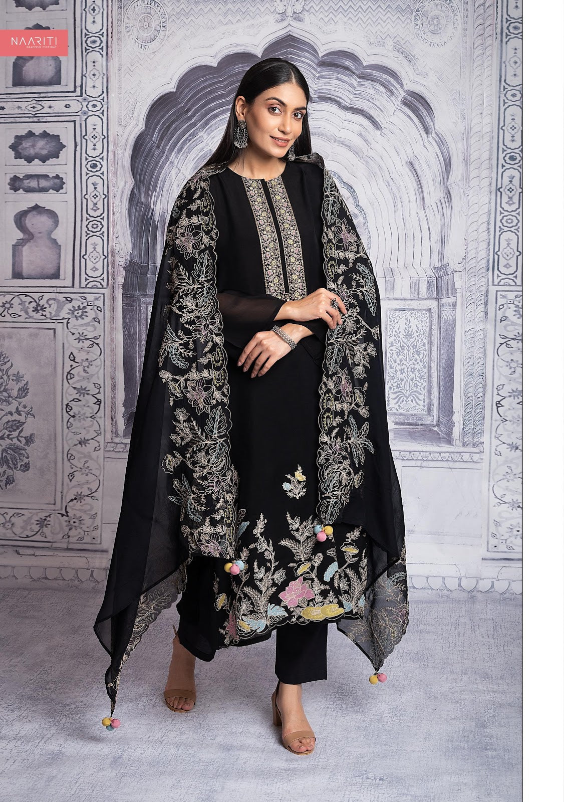 Layaz Naariti Silk Pant Style Suits Wholesaler