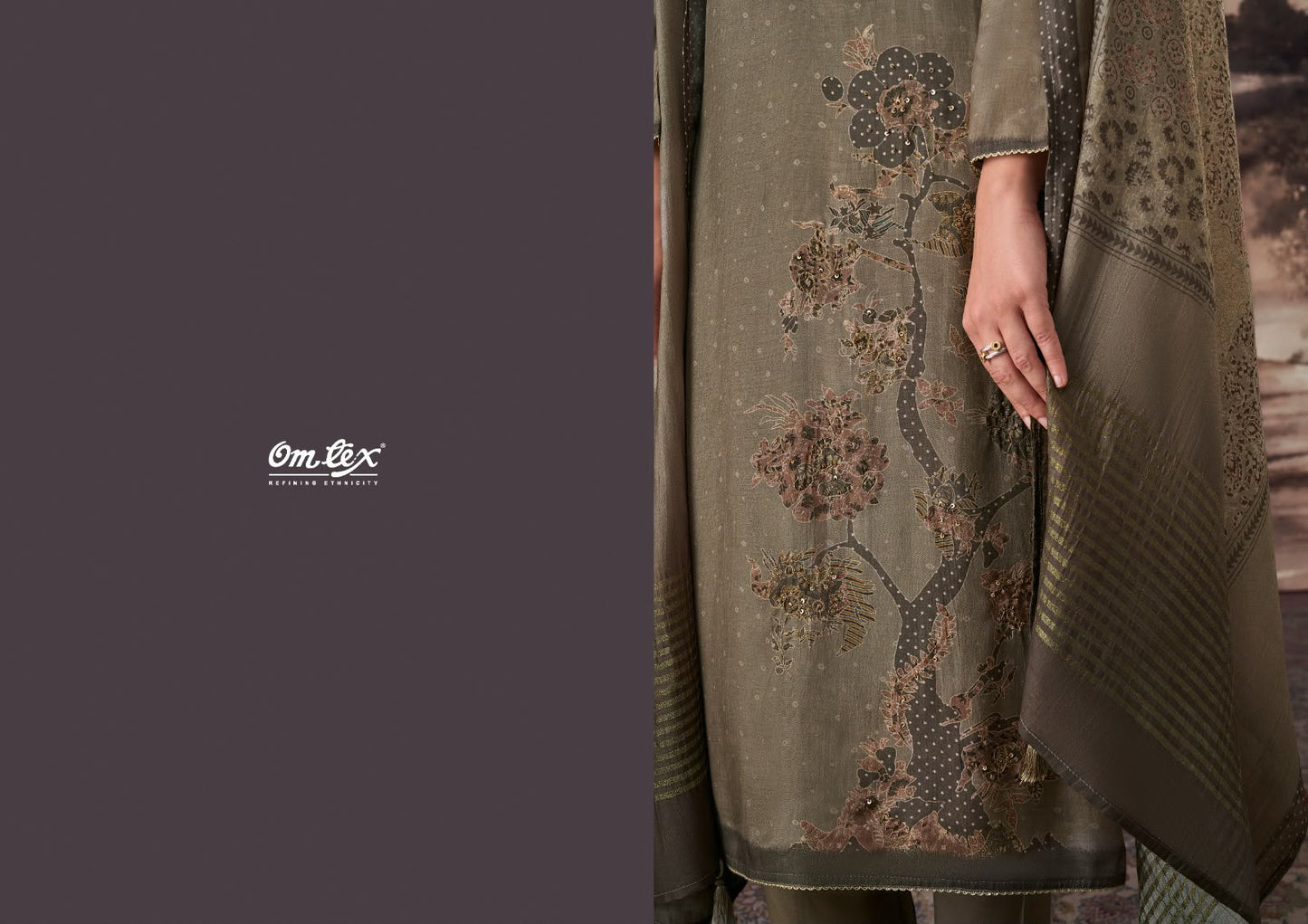 Laylani Omtex Muslin Silk Pant Style Suits Supplier Ahmedabad