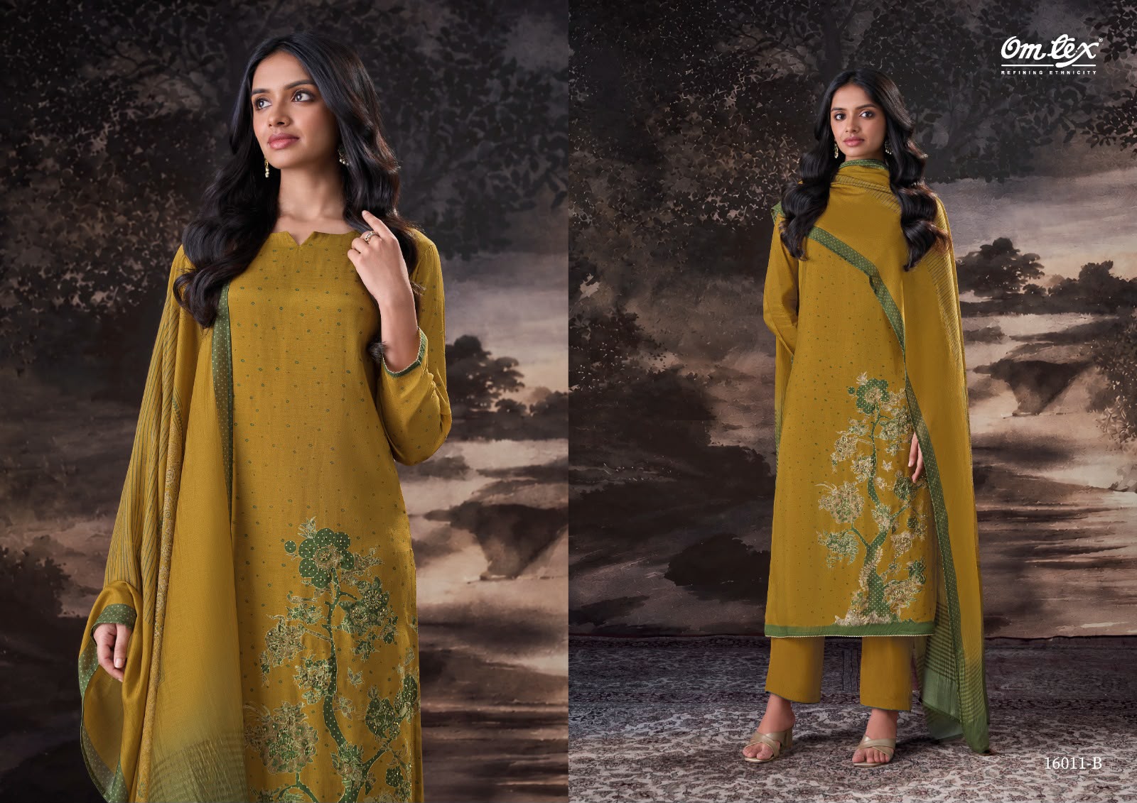 Laylani Omtex Muslin Silk Pant Style Suits Supplier Ahmedabad