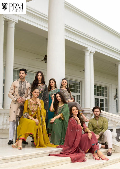 Leana Prm India Organza Readymade Pant Style Suits Wholesaler Gujarat