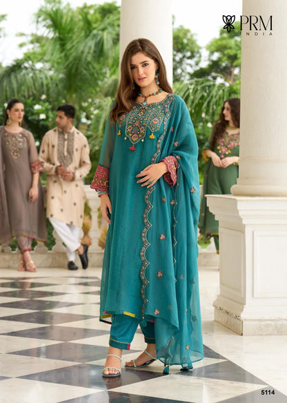 Leana Prm India Organza Readymade Pant Style Suits Wholesaler Gujarat