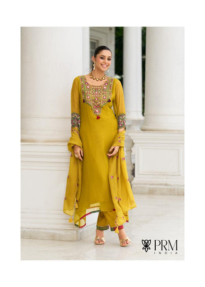 Leana Prm India Organza Readymade Pant Style Suits Wholesaler Gujarat