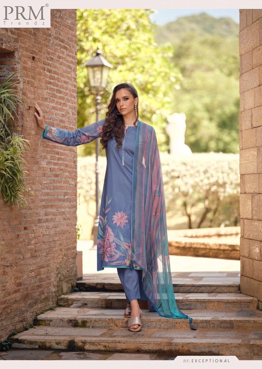 Leana Prm Trendz Lawn Cotton Pant Style Suits Wholesale Price