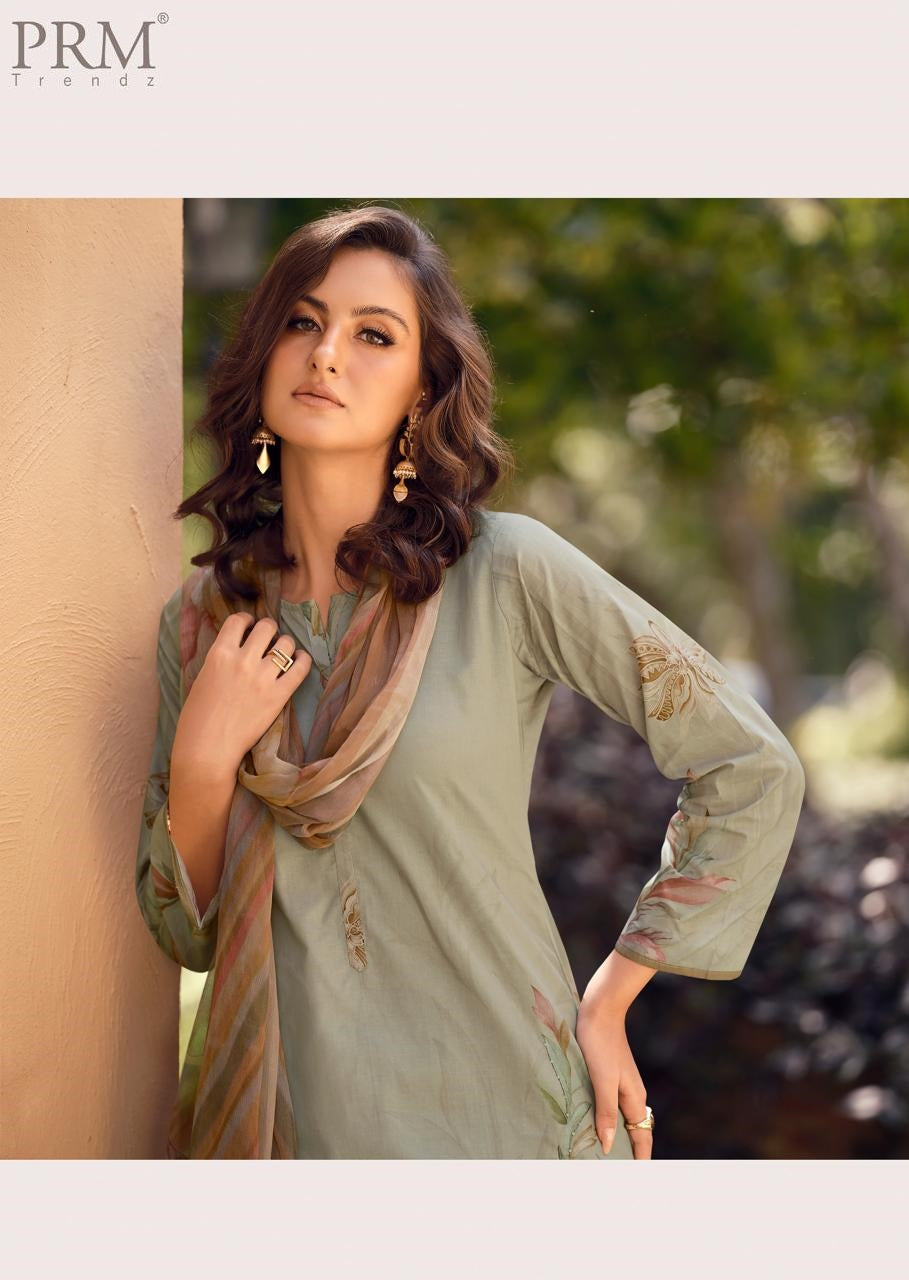 Leana Prm Trendz Lawn Cotton Pant Style Suits Wholesale Price