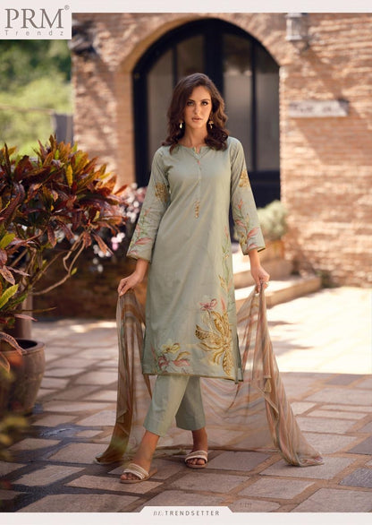 Leana Prm Trendz Lawn Cotton Pant Style Suits Wholesale Price