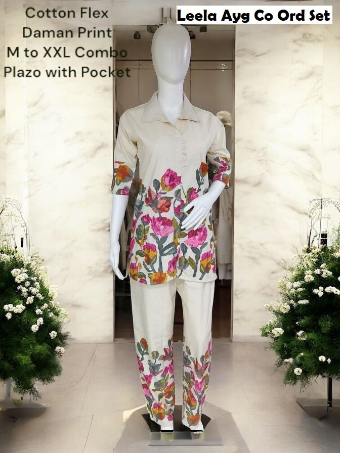 Leela Ayg Cotton Co Ord Set Supplier