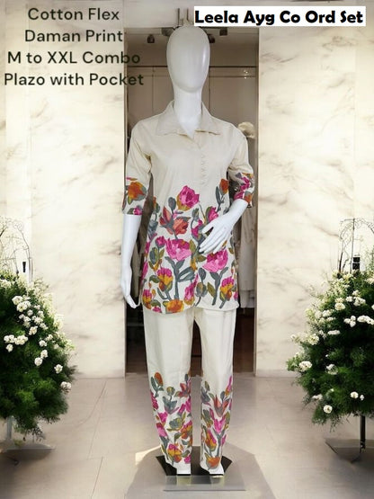 Leela Ayg Cotton Co Ord Set Supplier