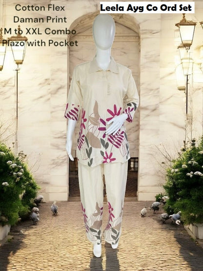 Leela Ayg Cotton Co Ord Set Supplier