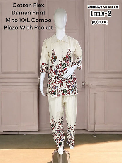 Leela Ayg Cotton Co Ord Set Supplier