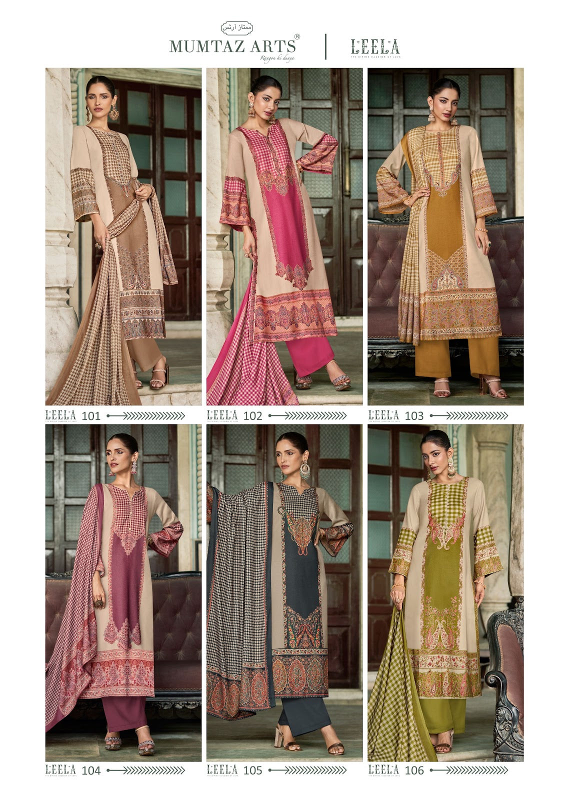 Leela Mumtaz Arts Viscose Pashmina Suits Supplier Ahmedabad