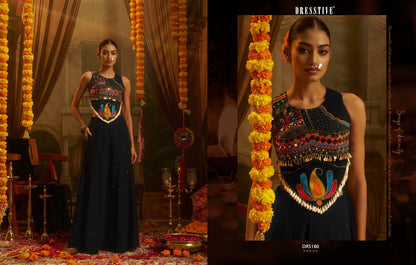 Leela Vol 1 Navratri Collection Dresstive Georgette Top Bottom Set Wholesale