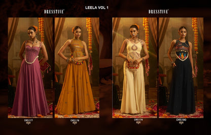 Leela Vol 1 Navratri Collection Dresstive Georgette Top Bottom Set Wholesale