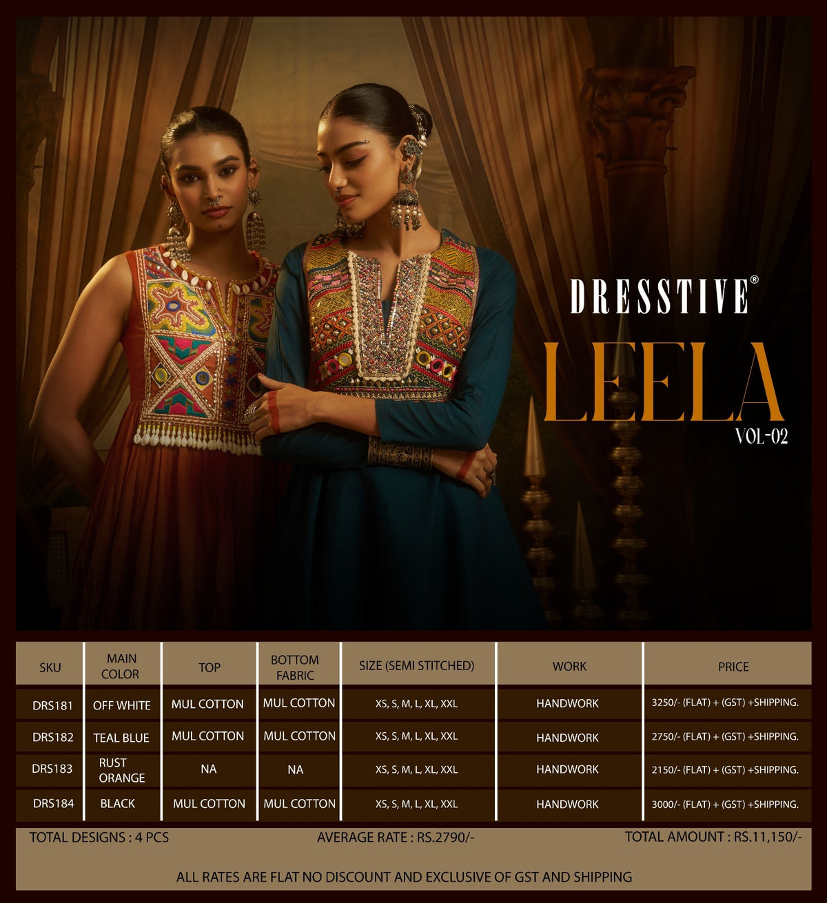 Leela Vol 2 Navratri Collection Dresstive Mul Cotton Kurti Bottom Set Exporter Gujarat