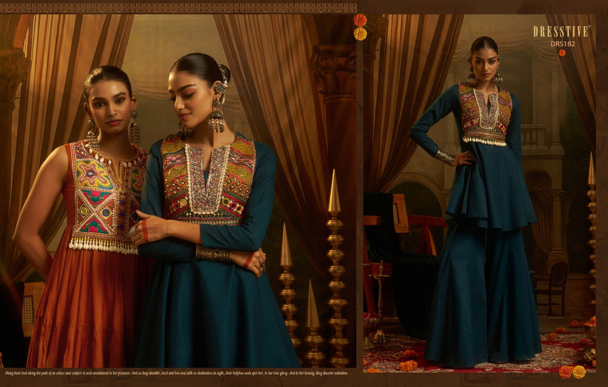 Leela Vol 2 Navratri Collection Dresstive Mul Cotton Kurti Bottom Set Exporter Gujarat