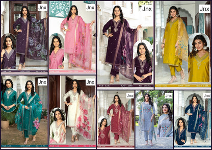 Leela Vol 3 Jnx Roman Readymade Pant Style Suits Wholesaler Gujarat