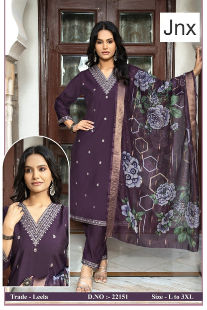 Leela Vol 3 Jnx Roman Readymade Pant Style Suits Wholesaler Gujarat